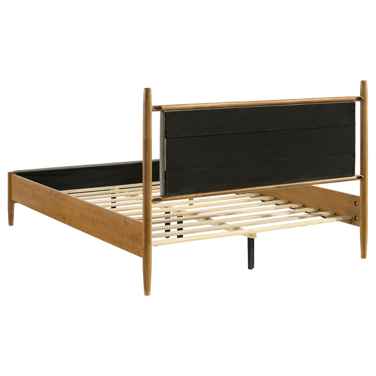 Mason 46-inch Queen Platform Bed Grey and Light Brown