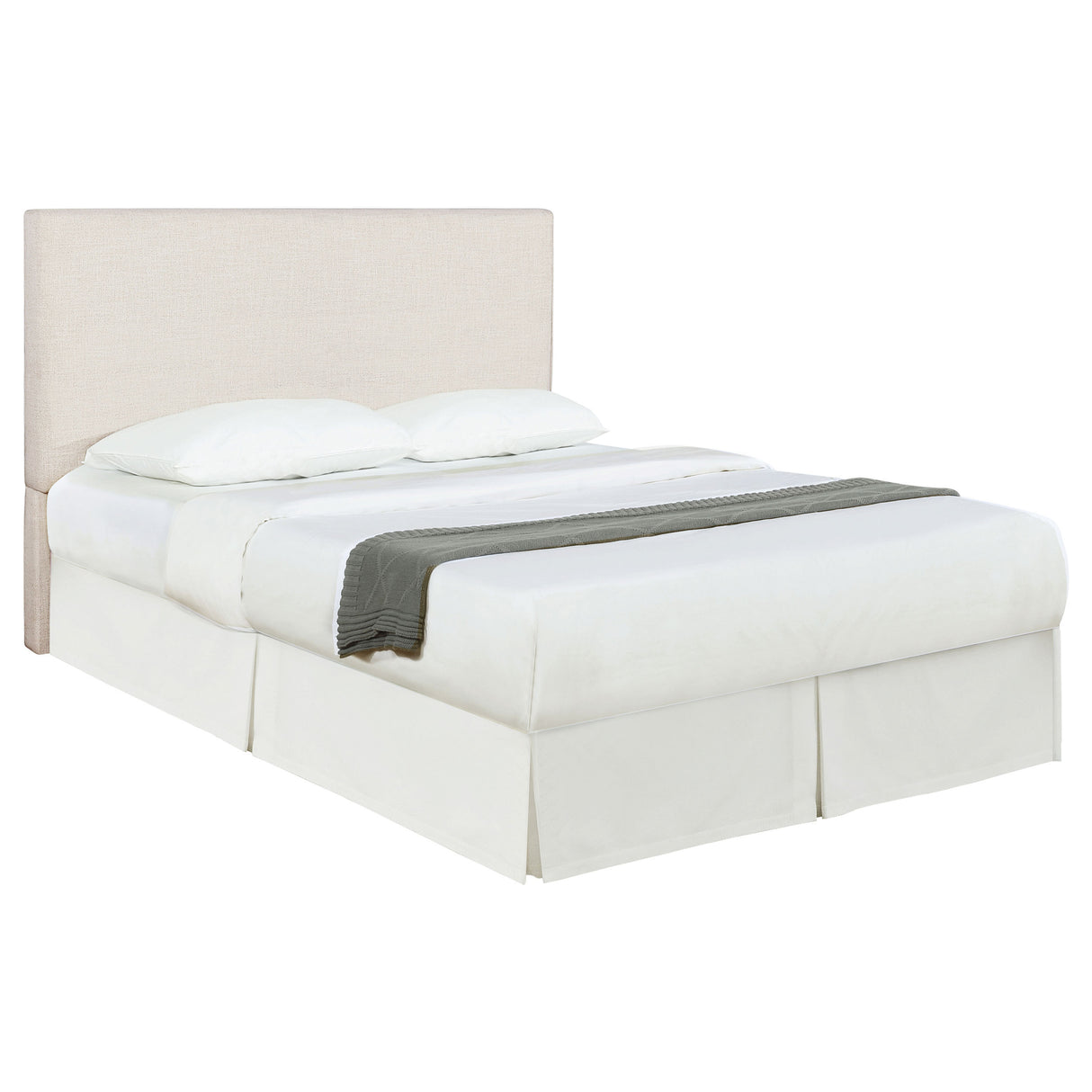 Pirro Upholstered King Panel Headboard in Sand