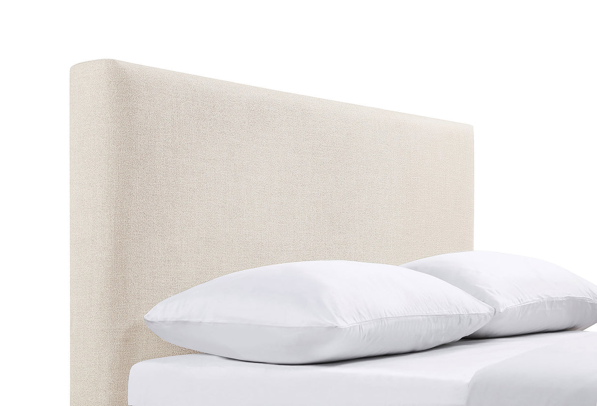 Pirro Upholstered King Panel Headboard in Sand