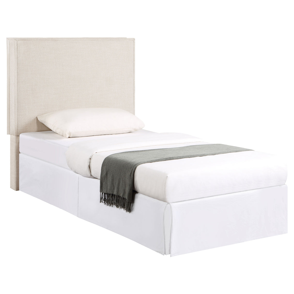 Izzy Upholstered Twin Panel Headboard in Sand