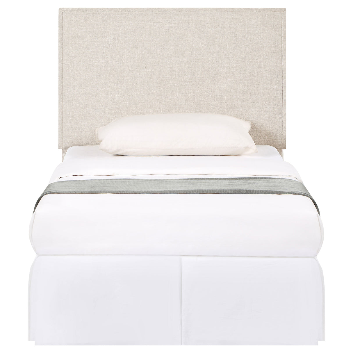 Izzy Upholstered Twin Panel Headboard in Sand