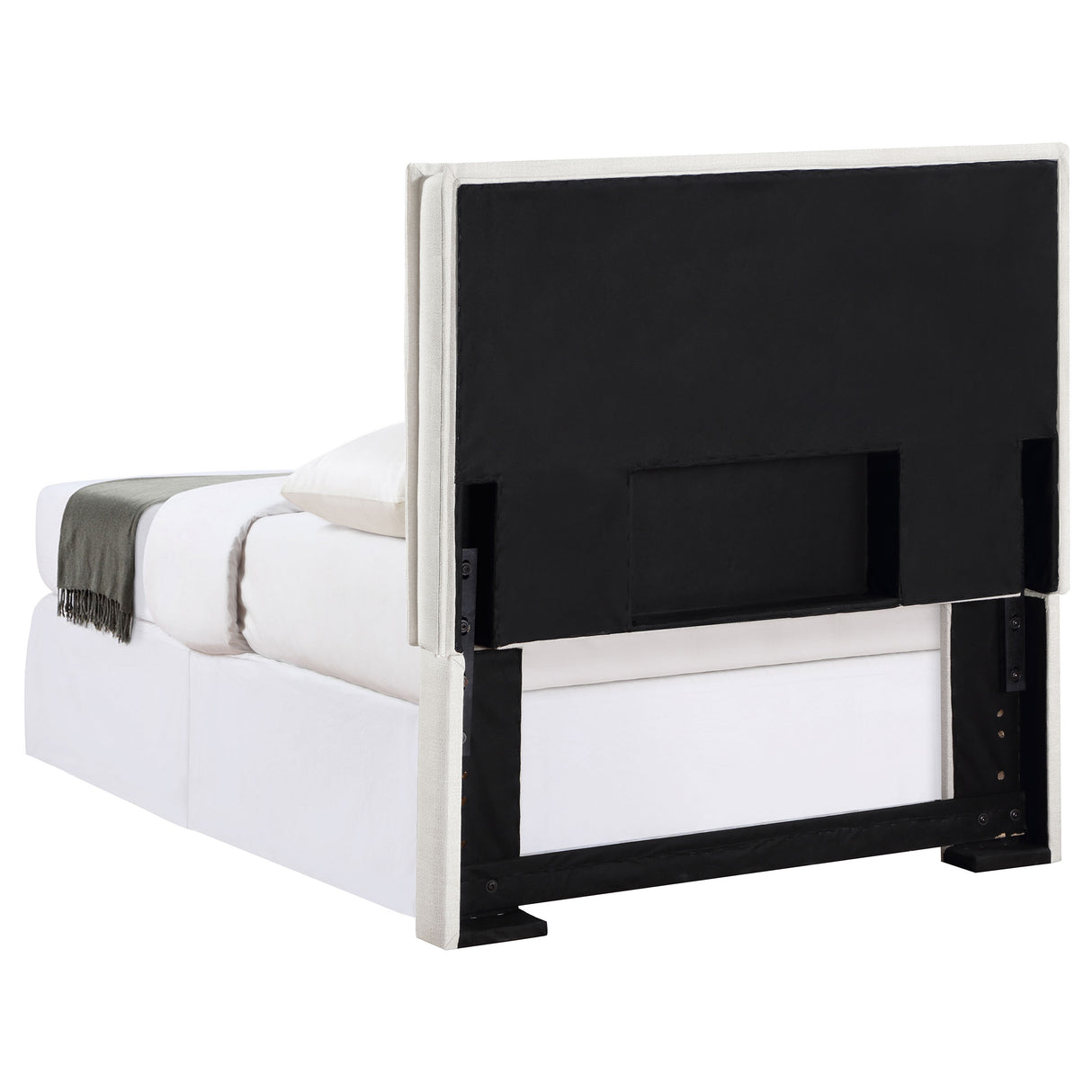 Izzy Upholstered Twin Panel Headboard in Sand