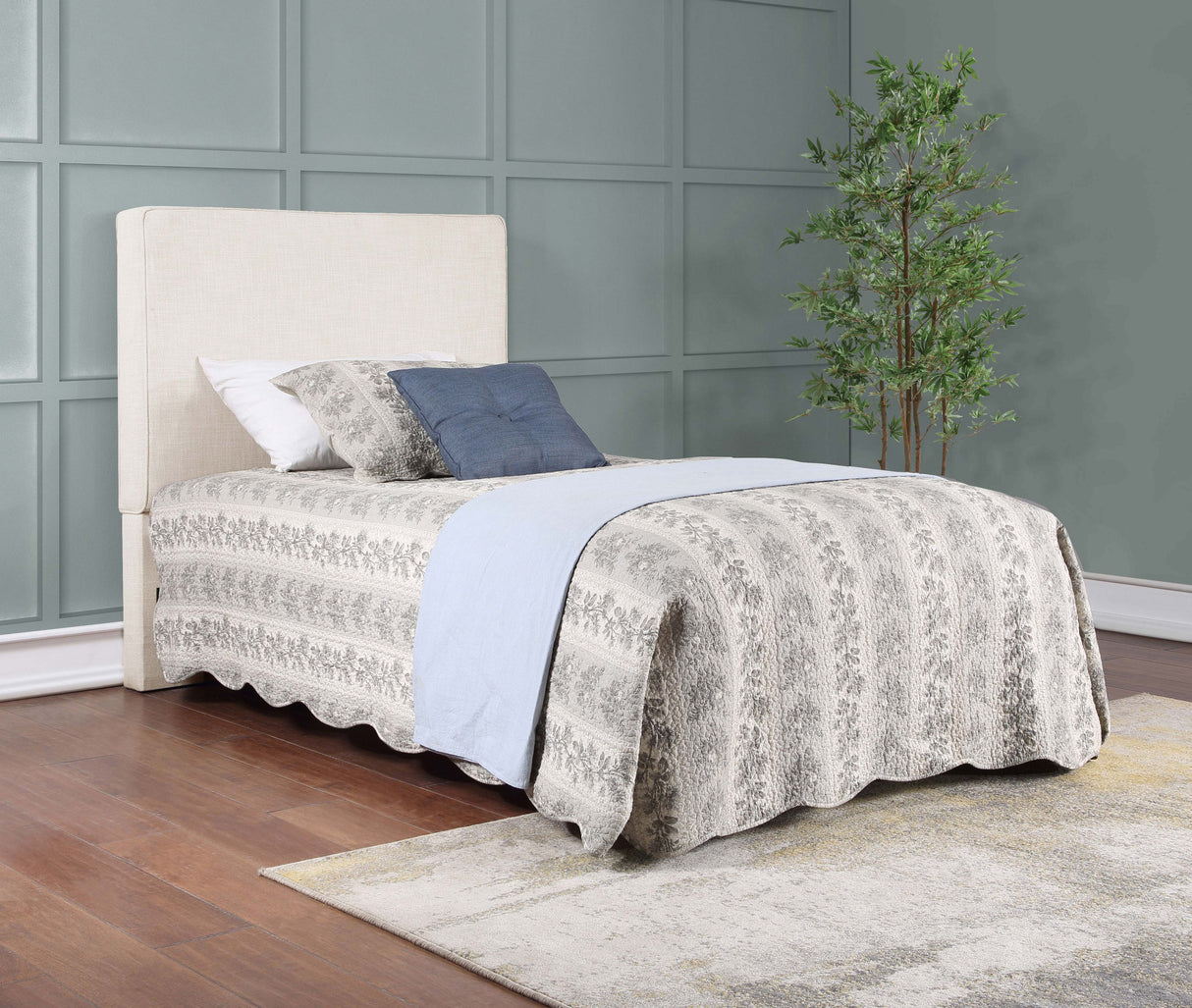 Kosmo Upholstered Twin Panel Headboard in Sand