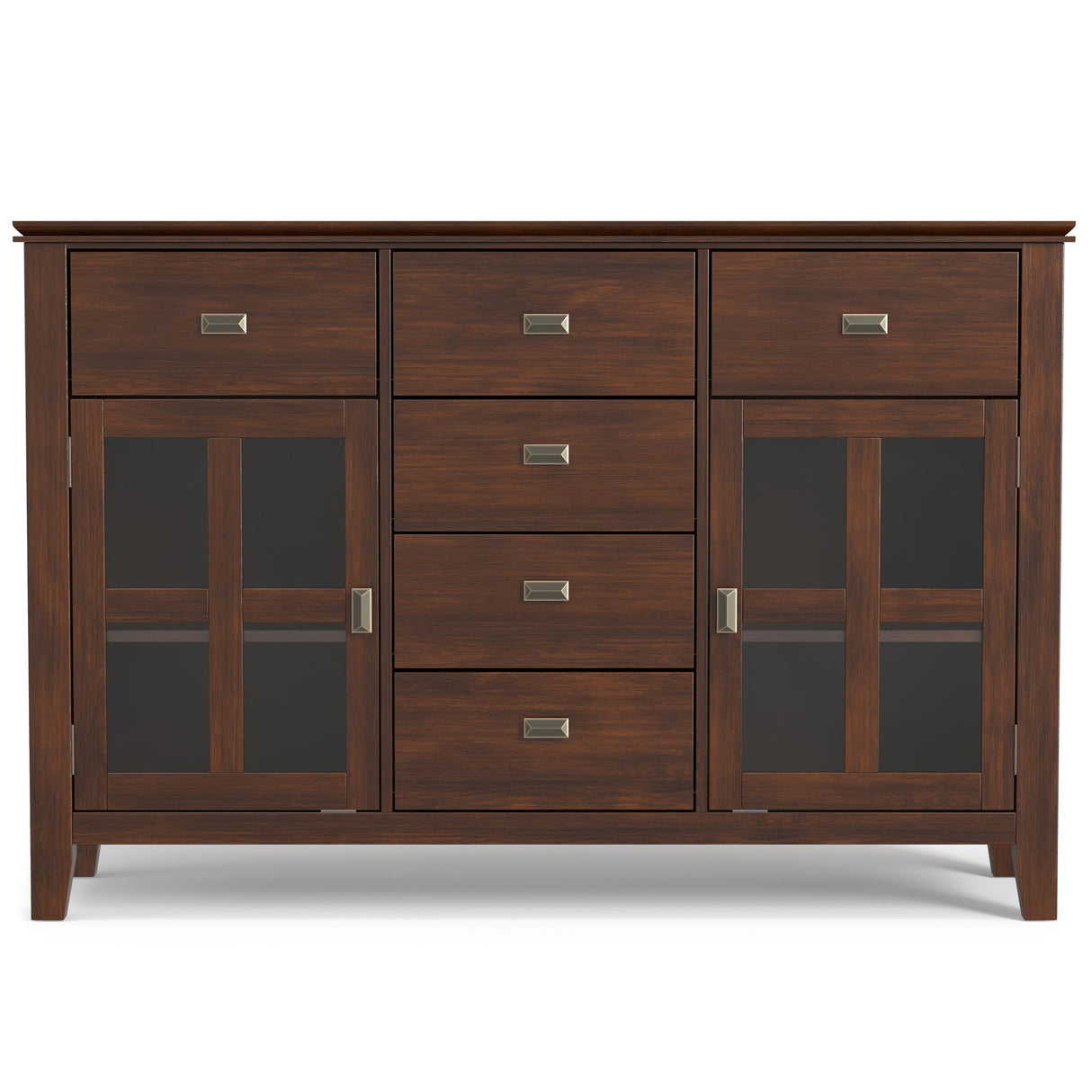 Sideboard Buffet Dining Room Cabinet Solid Wood Storage 54x36in