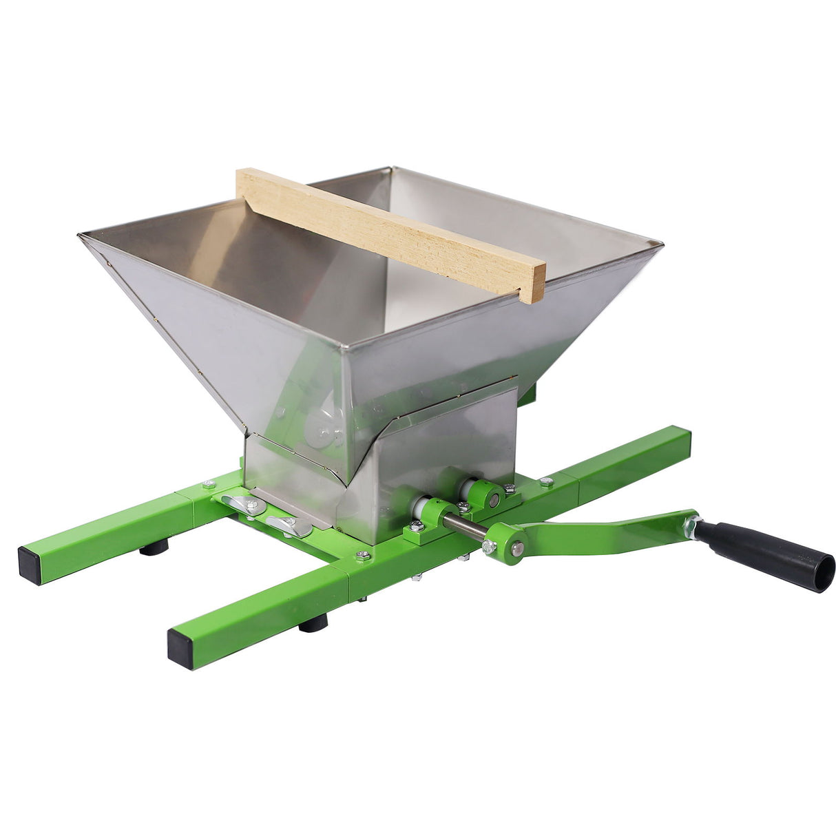 Manual Fruit Wine Press And Crusher For Kitchen, 100% Natural Juice Maker - Green