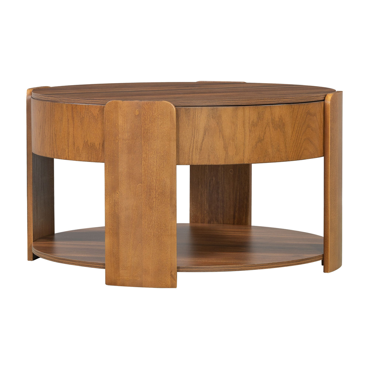 Round Lift Top Coffee Table With Hidden Storage