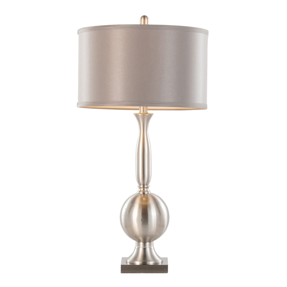 Joan - Contemporary Table Lamp (Set of 2) - Brushed Nickel