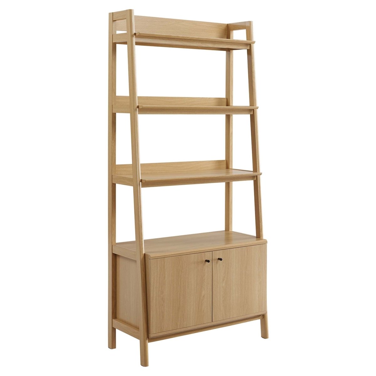 33 Inch Tiered Display Bookshelf with Concealed Storage - Bookcases available at Alpine Outlets in Denver