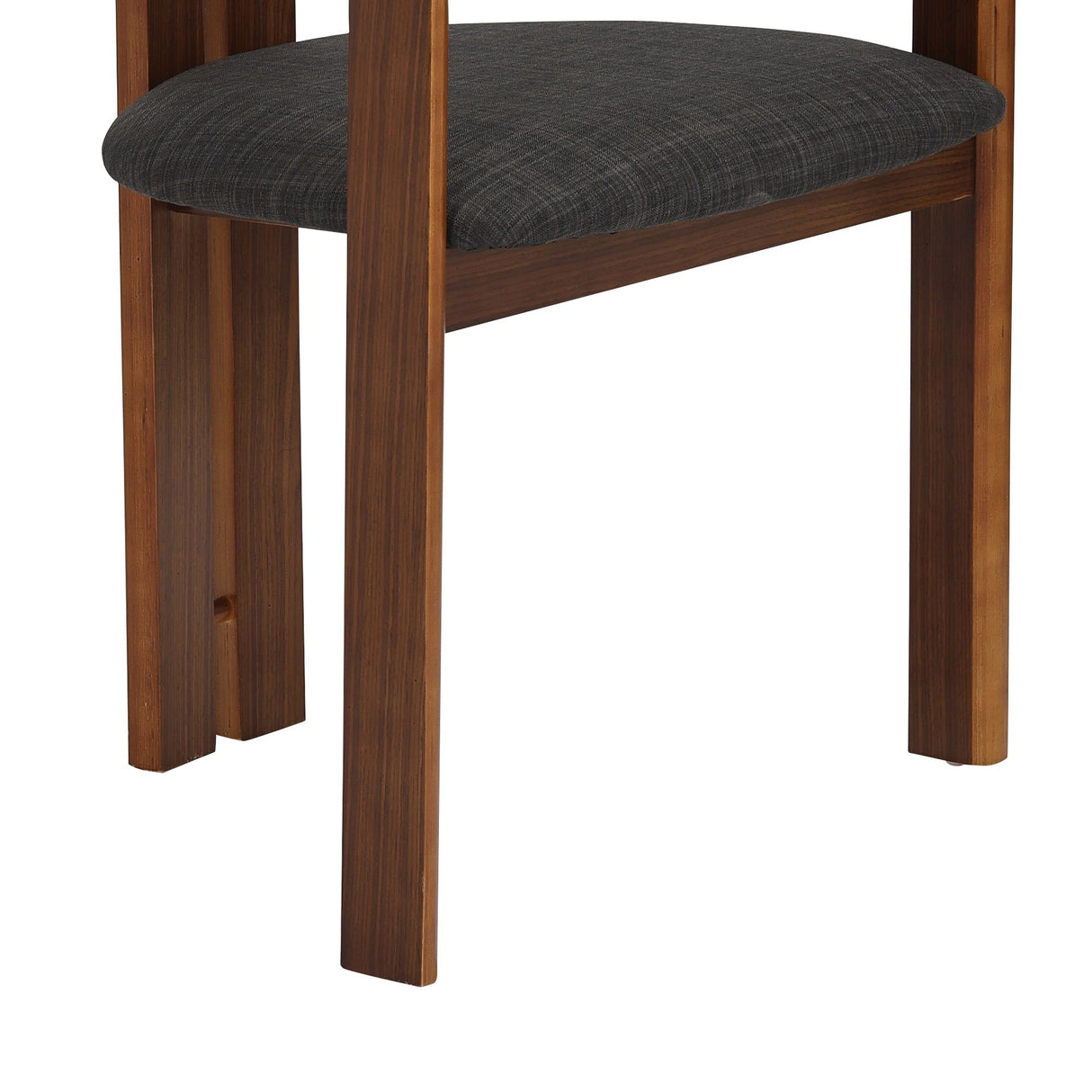 Jazmin - Contemporary Dining Chair (Set of 2) - Walnut / Charcoal