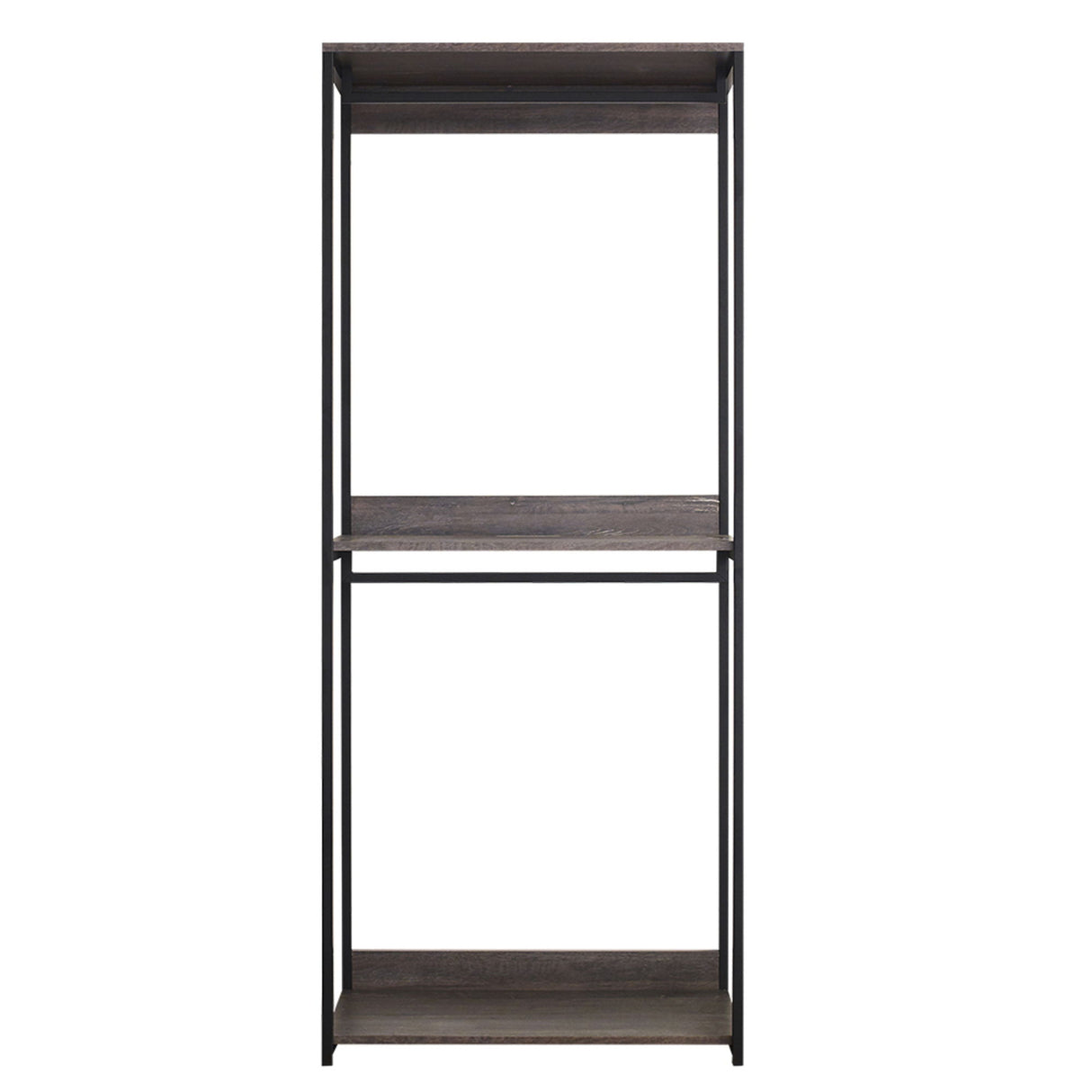 Monica - Walk-In Closet System, Modular Storage - Rustic