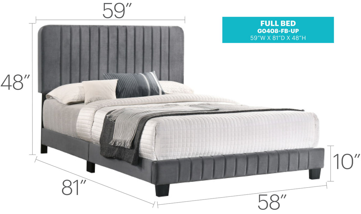 Channel Tufted Bed