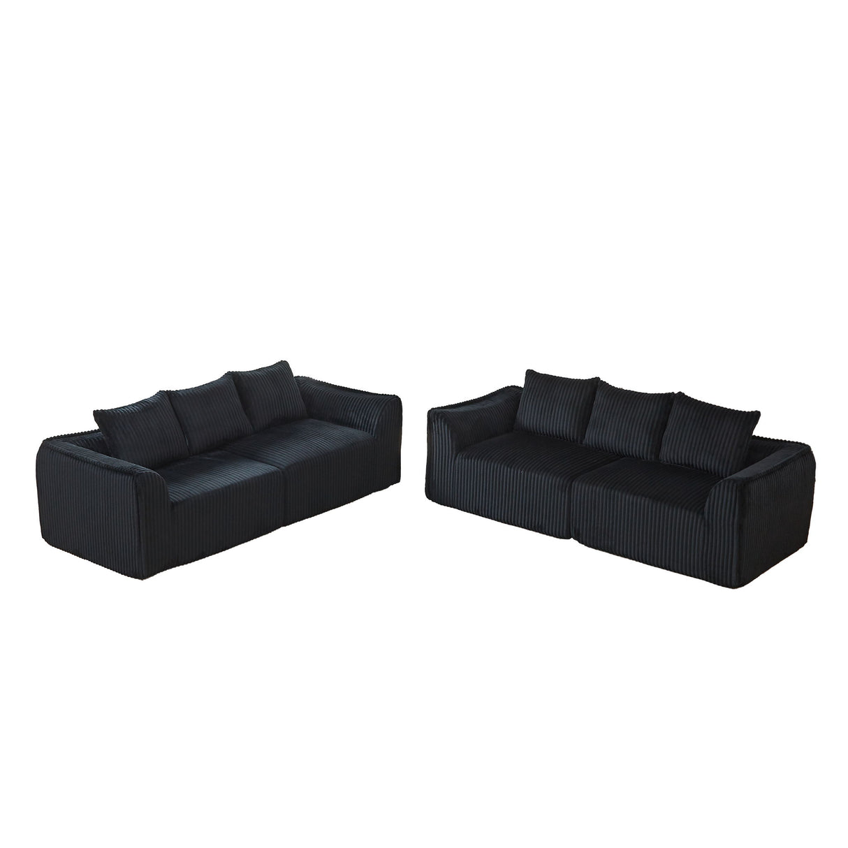 Minimalist Set With Curved Lines & Gently Sloped Backrest