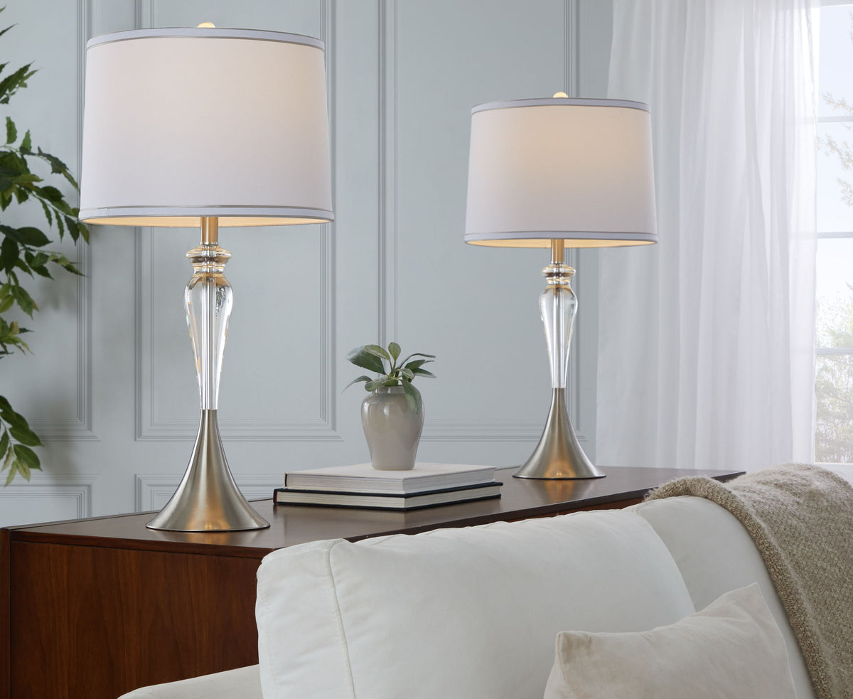 Ashland - Contemporary Crystal Table Lamp (Set of 2) - Clear