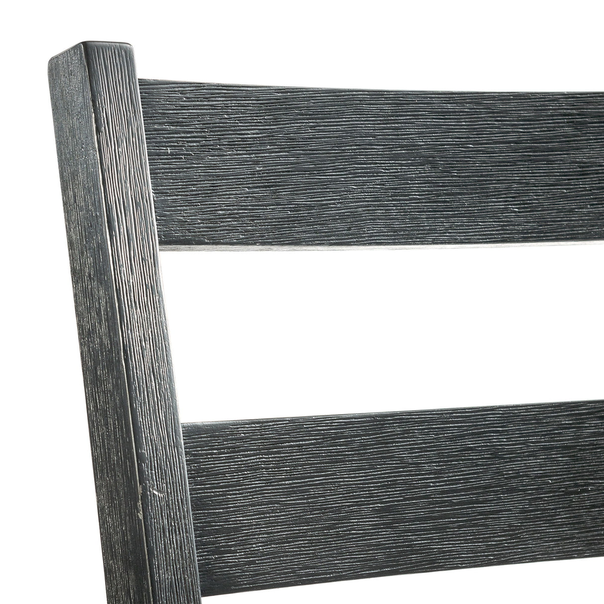 Martin - Dining Side Chair With Gray Fabric (Set of 2) - Black Finish