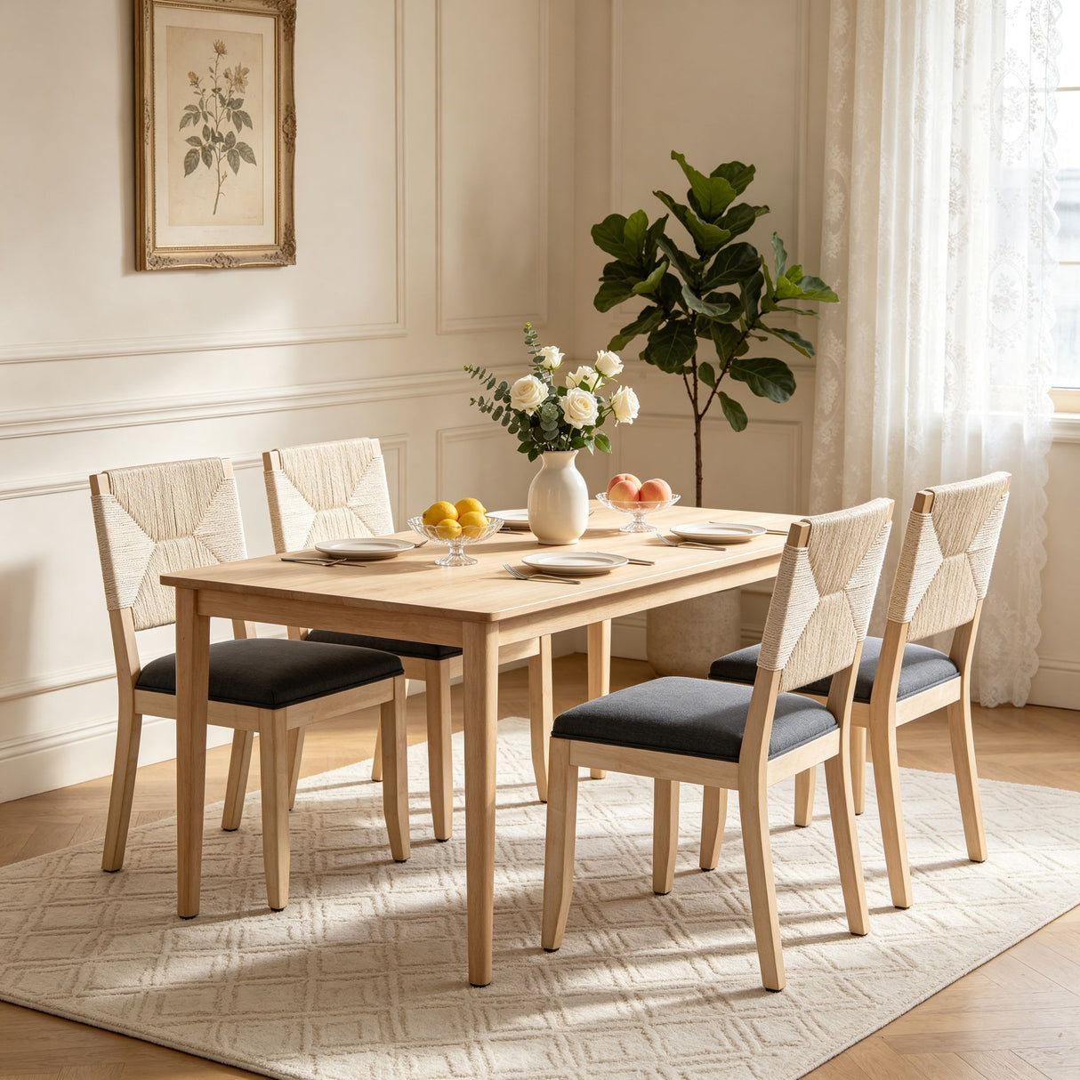 French Country Dining Chairs (Set of 2)