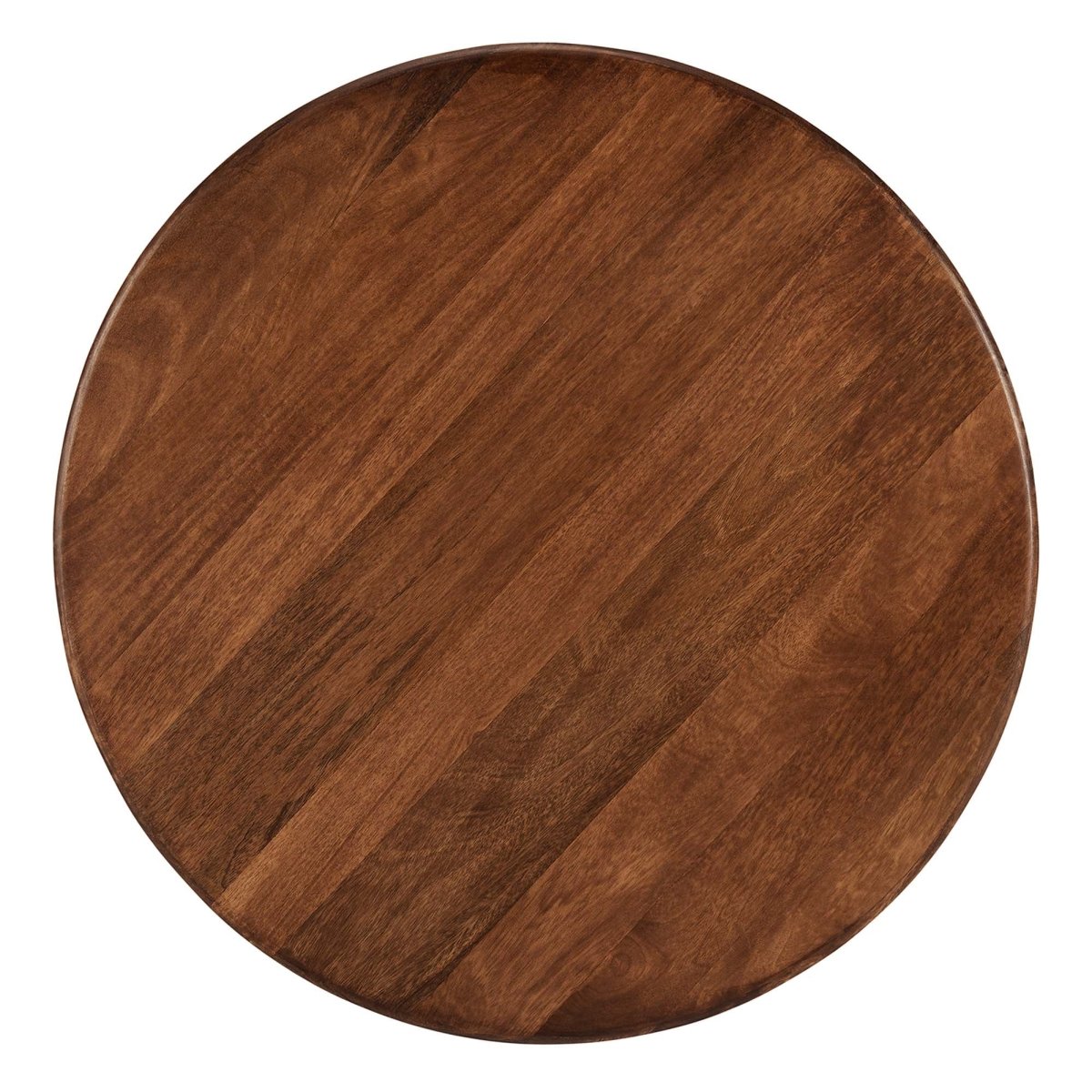 34 Inch Mid - Century Round Mango Wood Coffee Table - Coffee Tables available at Alpine Outlets in Denver
