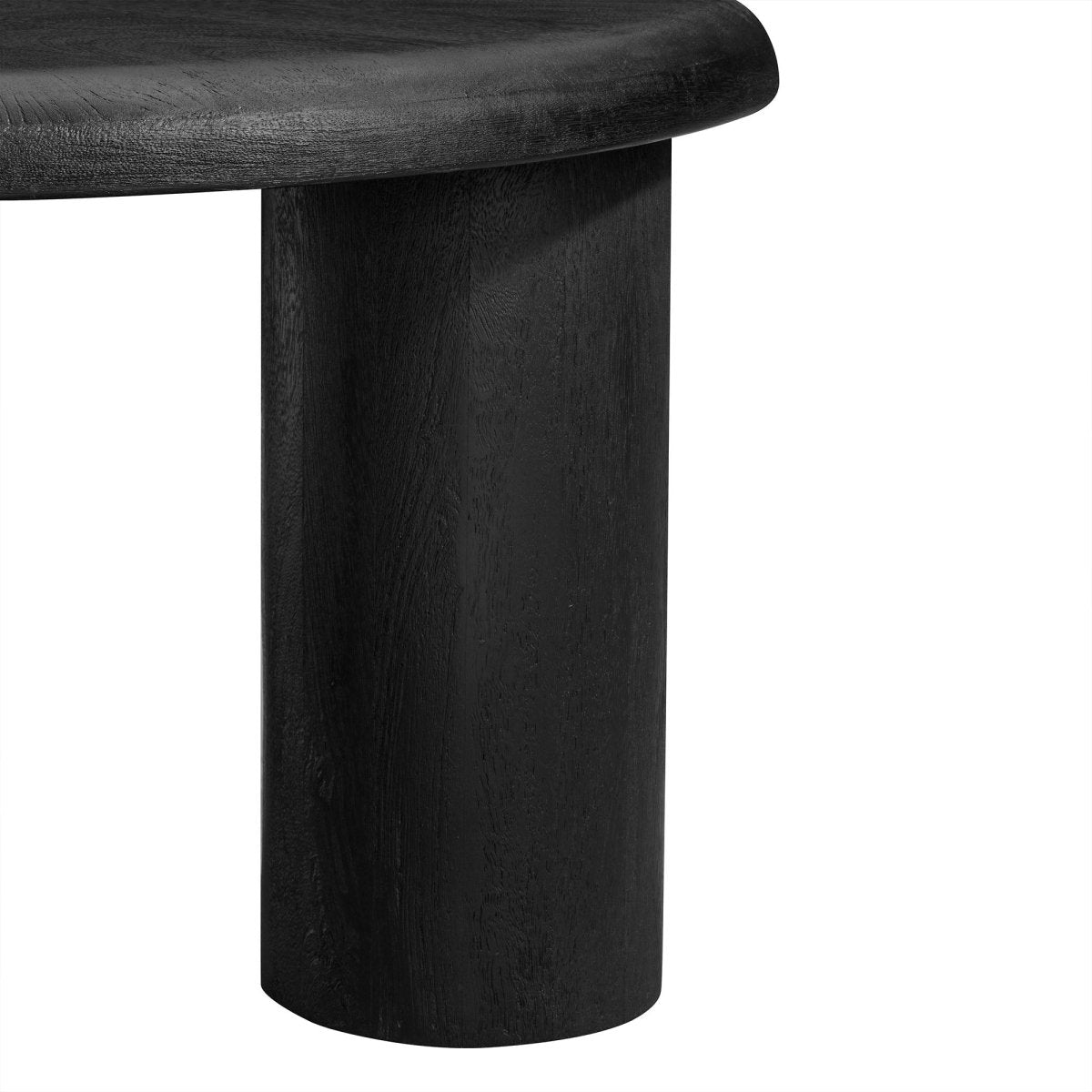 34 Inch Minimalist Round Solid Mango Wood Coffee Table - Coffee Tables available at Alpine Outlets in Denver
