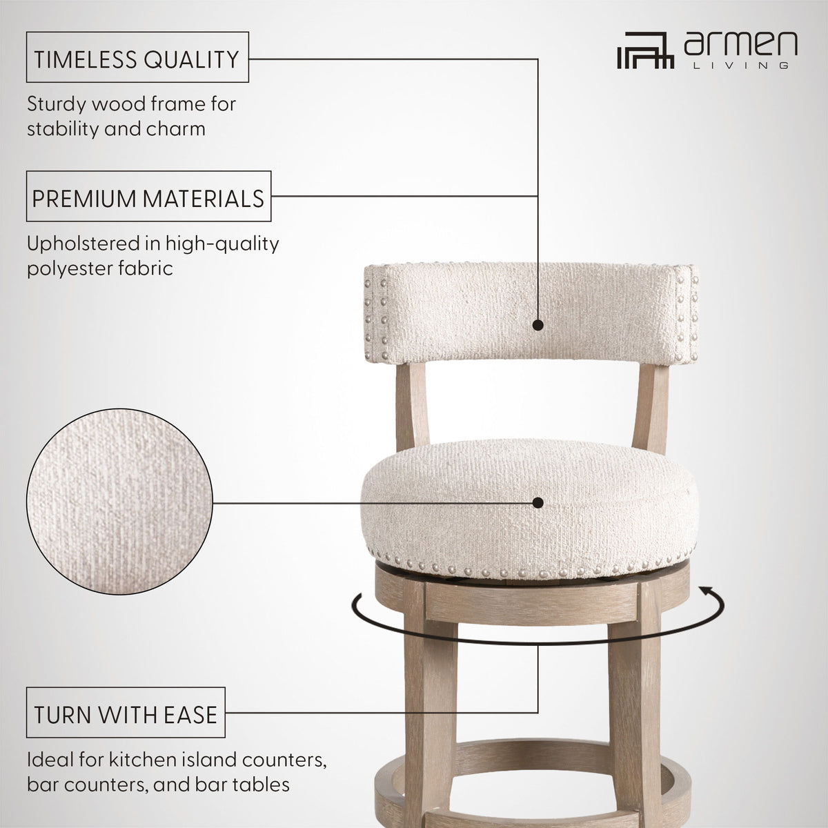 Mystic - Swivel Barstool