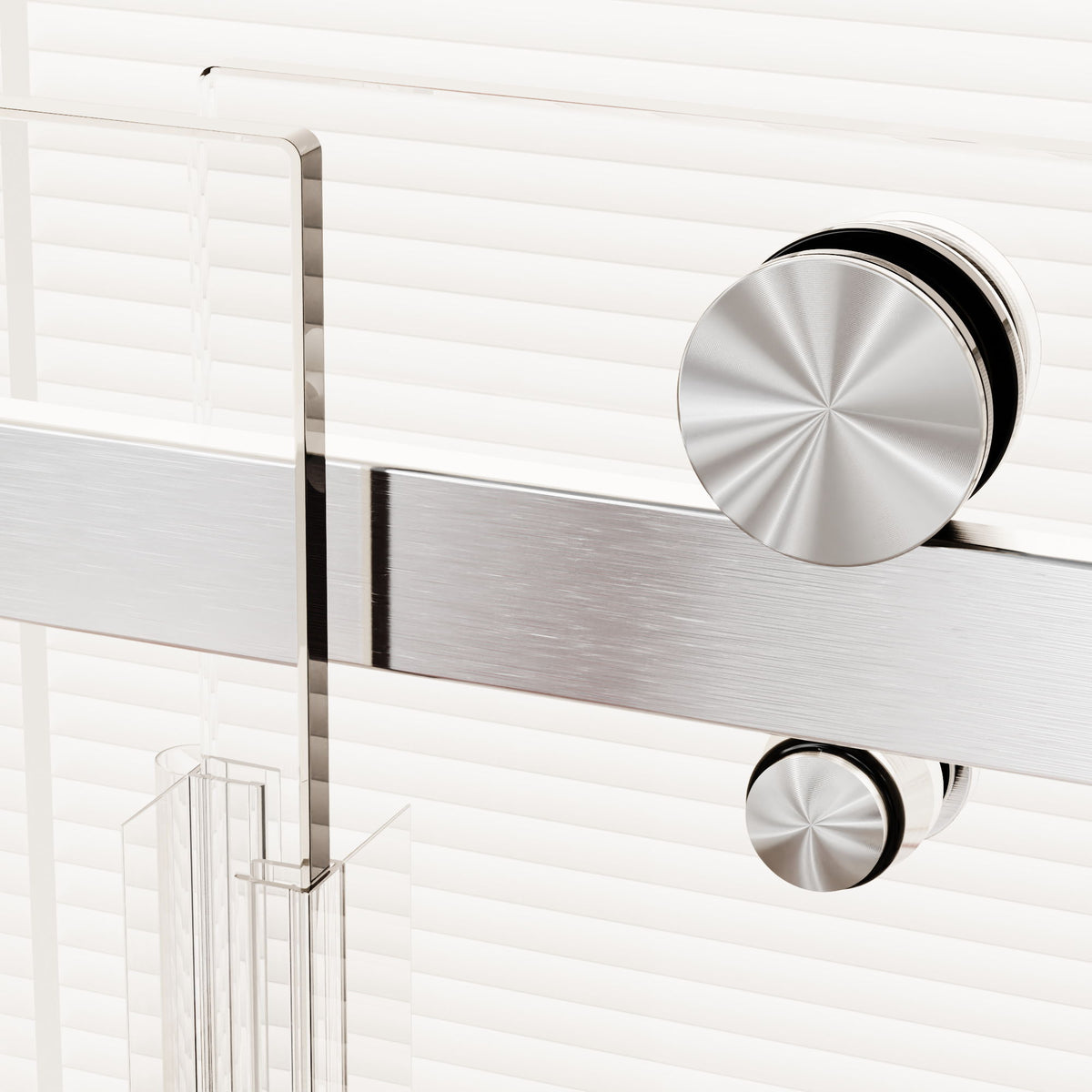 Frameless Single Sliding Shower Door, Sgcc Tempered Glass, Reversible