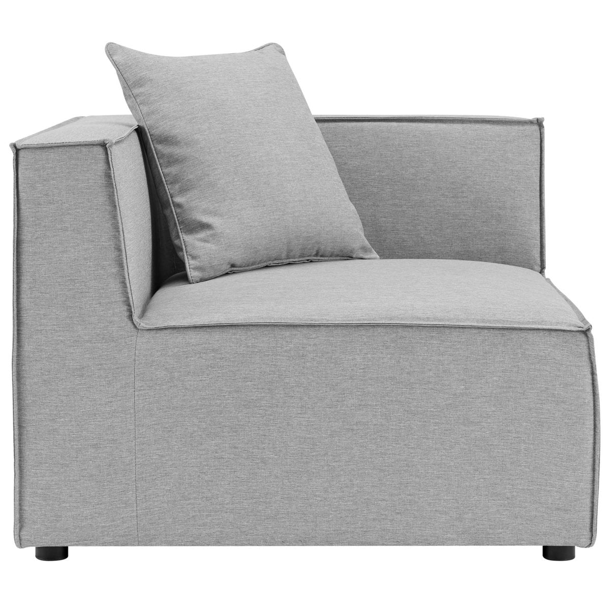 35" 2-Piece Modern Upholstered Outdoor Loveseat – Gray - Outdoor - Alpine Outlets