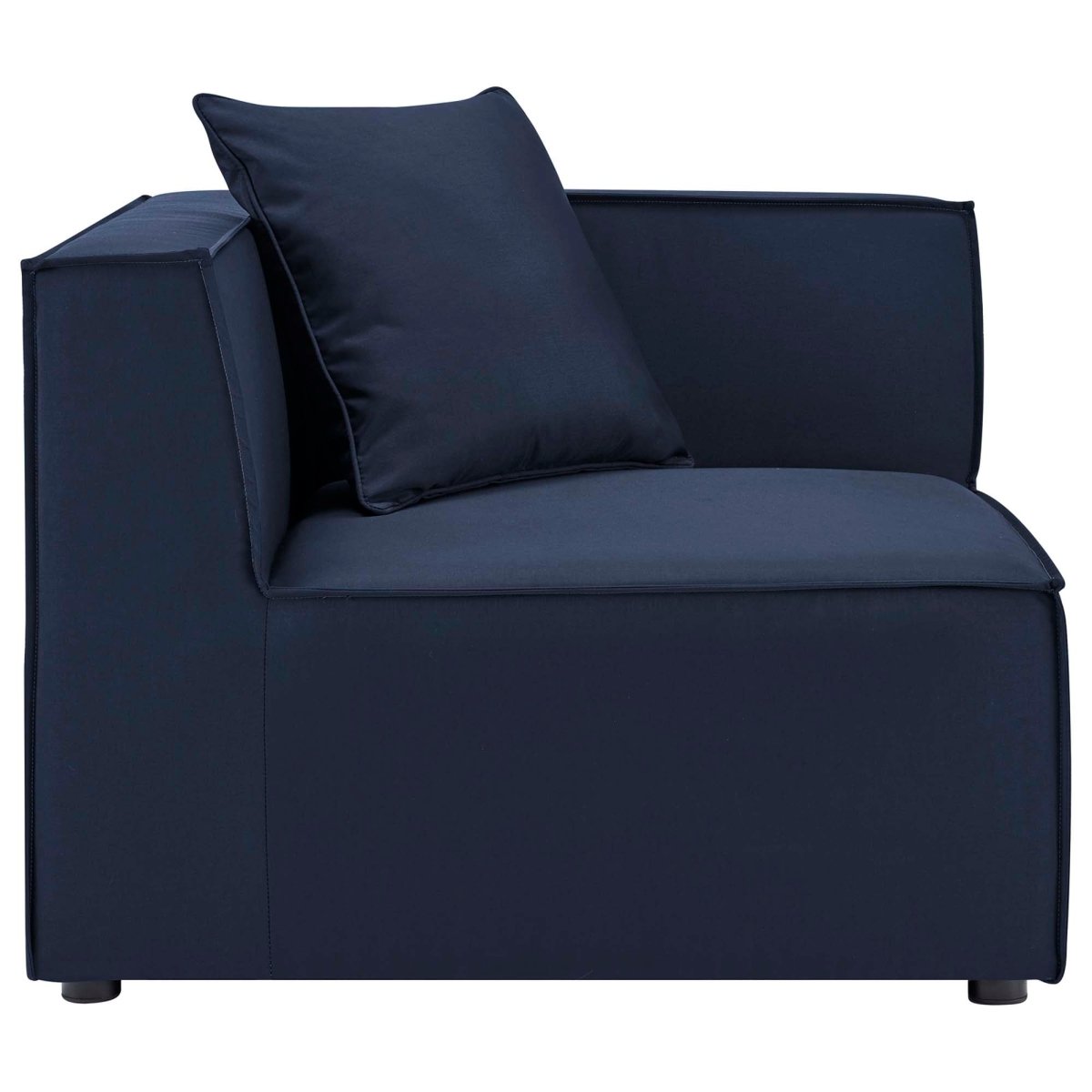 35" 2-Piece Modern Upholstered Outdoor Loveseat – Navy - Outdoor - Alpine Outlets