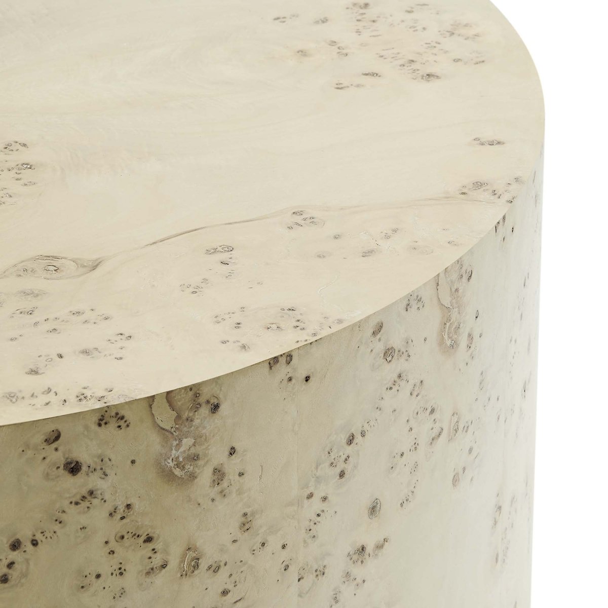 35 Inch Sophisticated Round Burl Wood Coffee Table - Coffee Tables available at Alpine Outlets in Denver