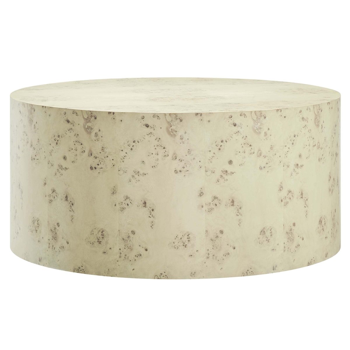 35 Inch Sophisticated Round Burl Wood Coffee Table - Coffee Tables available at Alpine Outlets in Denver
