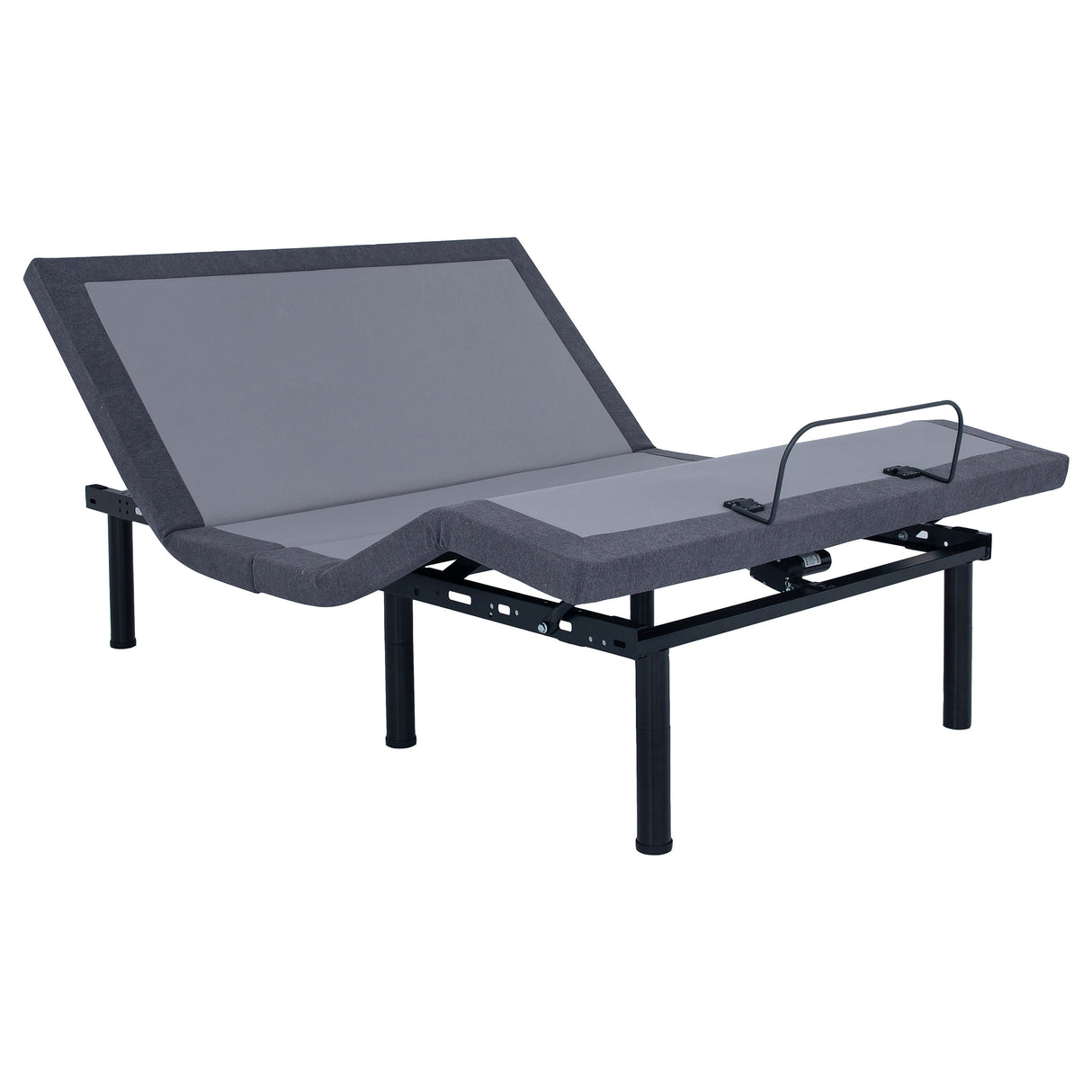 Negan Twin XL Adjustable Bed Base - Grey and Black