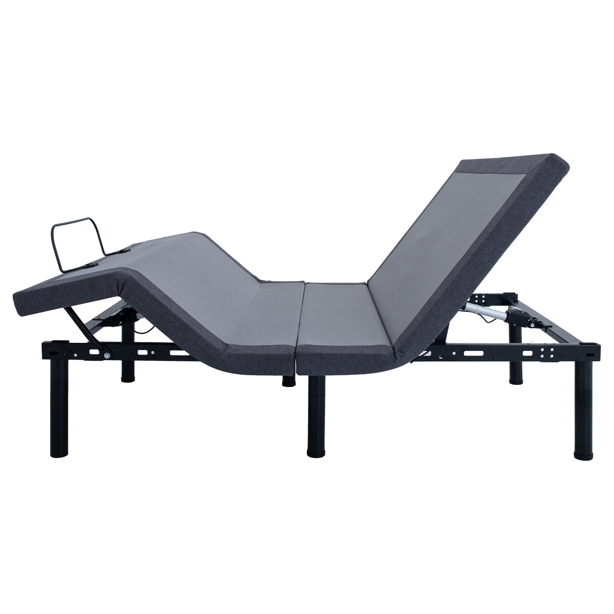 Negan Twin XL Adjustable Bed Base - Grey and Black