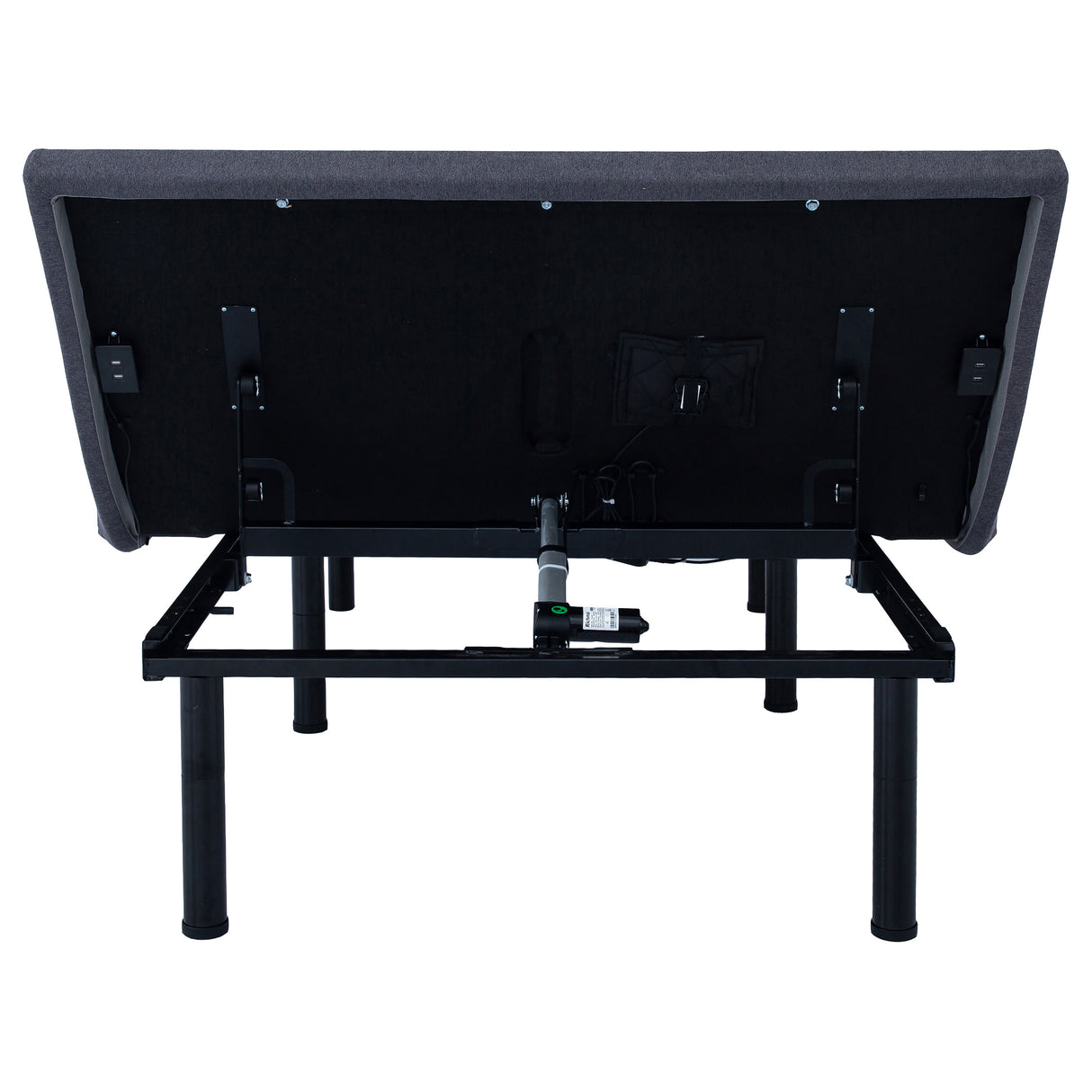 Negan Twin XL Adjustable Bed Base - Grey and Black