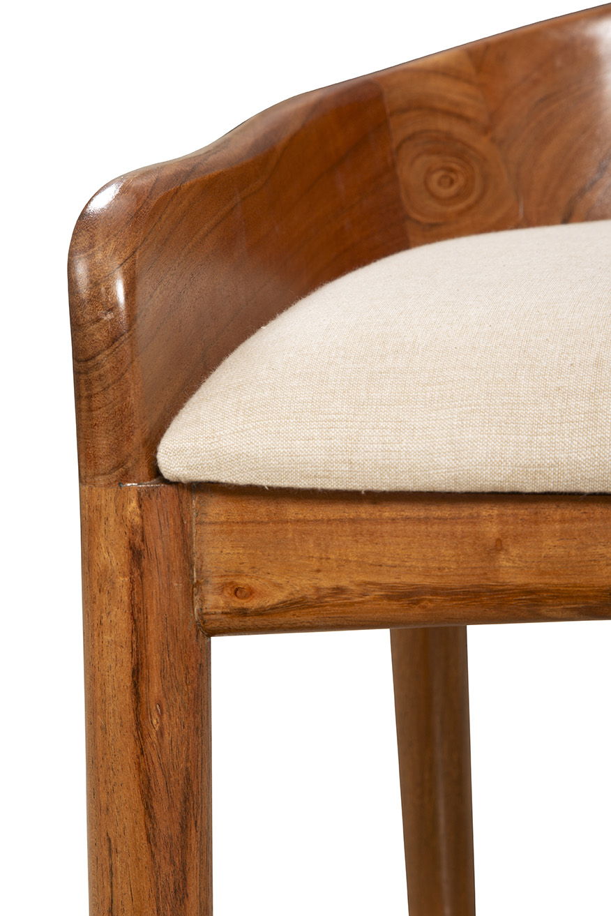 Saddle - Counter Stool - Light Brown