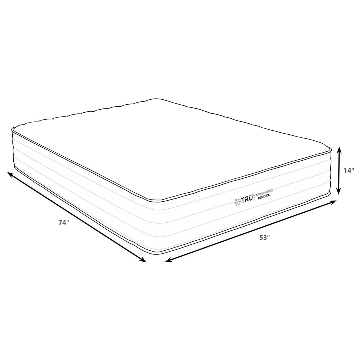 Montlake 14-Inch Full Cool Firm Memory Foam Hybrid Mattress