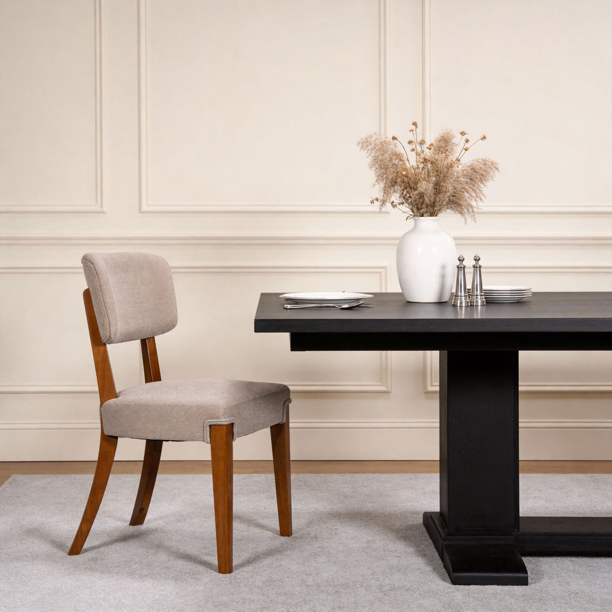 Contemporary Armless Dining Chairs (Set of 2)