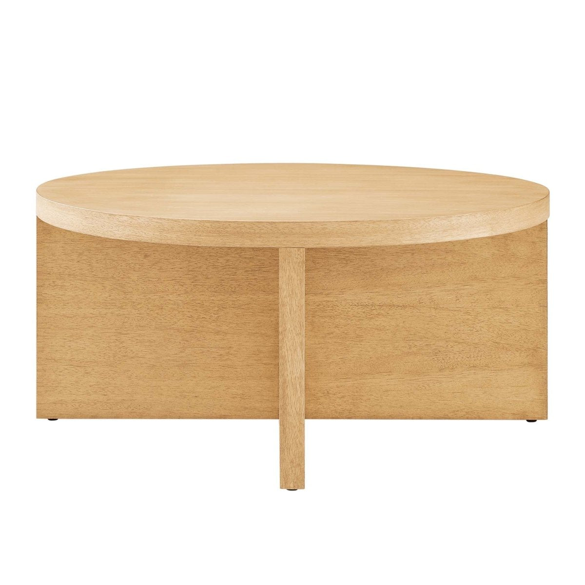 36 Inch Rustic Round Mango Wood Coffee Table - Coffee Tables available at Alpine Outlets in Denver