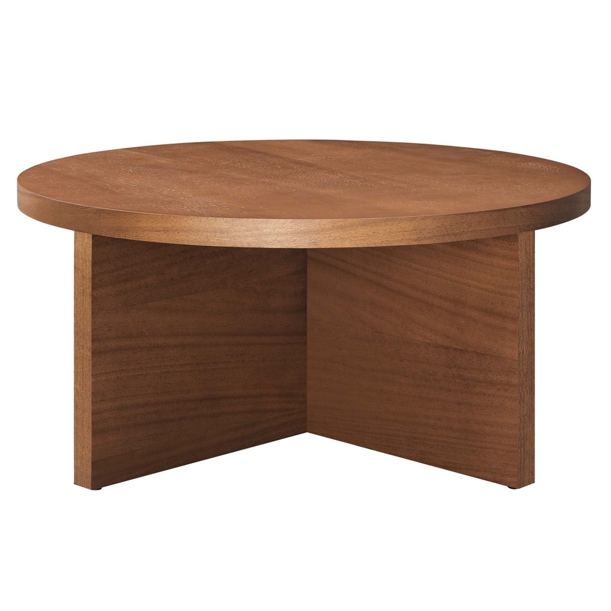 36 Inch Rustic Round Mango Wood Coffee Table - Coffee Tables available at Alpine Outlets in Denver