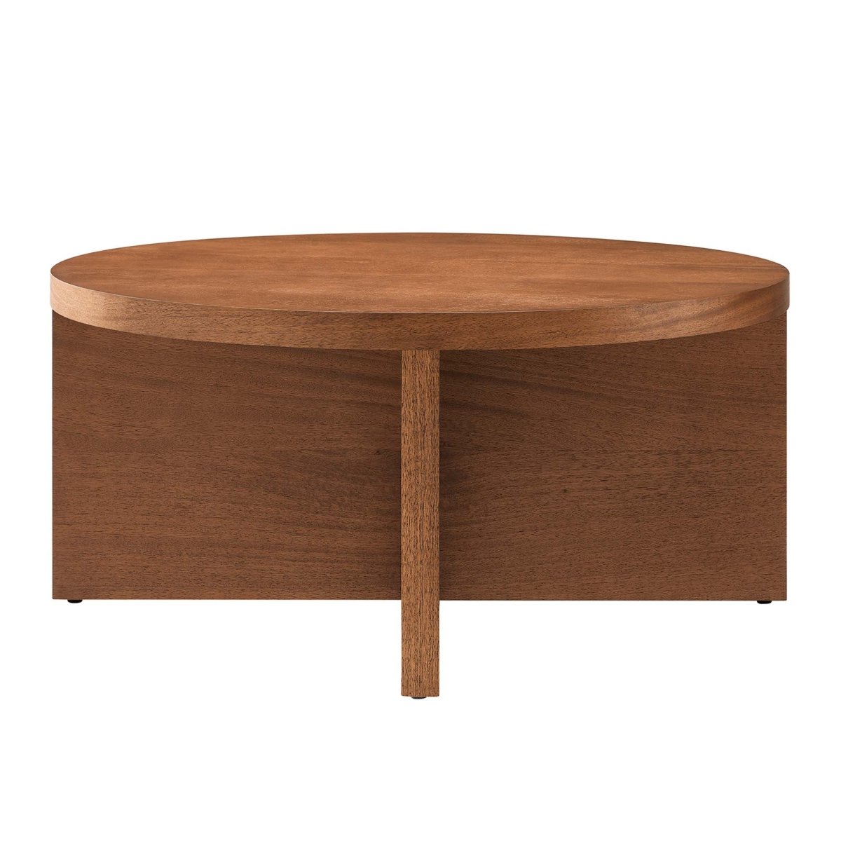 36 Inch Rustic Round Mango Wood Coffee Table - Coffee Tables available at Alpine Outlets in Denver