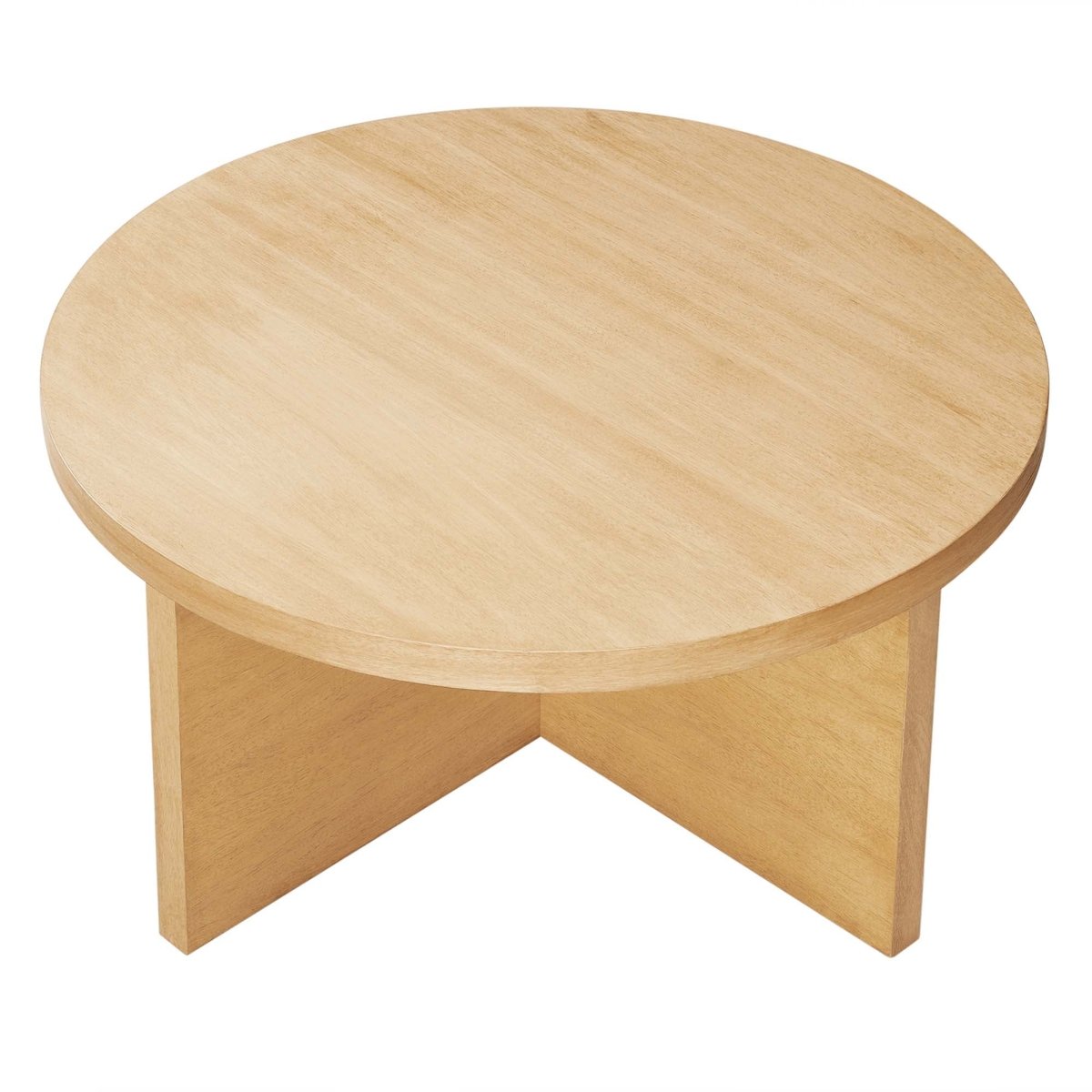 36 Inch Rustic Round Mango Wood Coffee Table - Coffee Tables available at Alpine Outlets in Denver