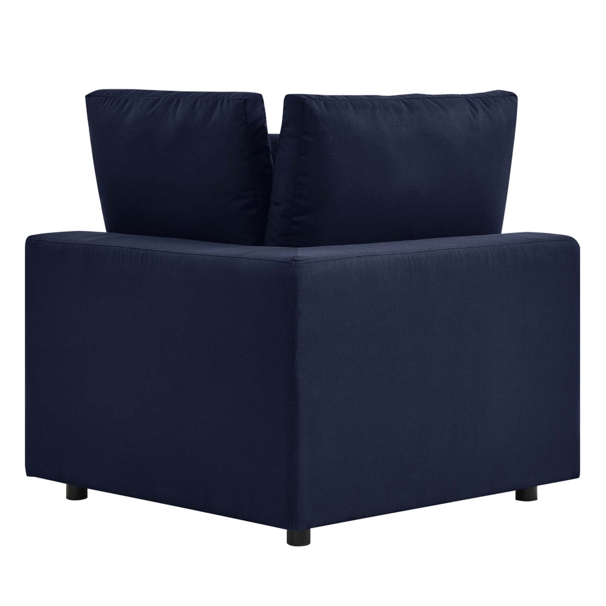 36" Navy Aluminum Overstuffed Outdoor Corner Chair - Outdoor - Alpine Outlets