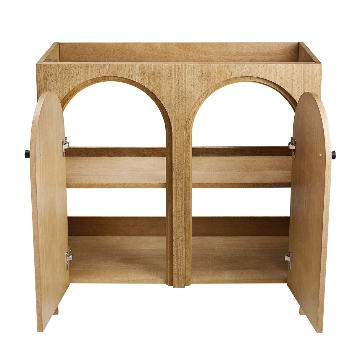 36" Oak Bathroom Vanity Cabinet – MDF and Mango Wood Veneer - Bathroom Fixtures - Alpine Outlets