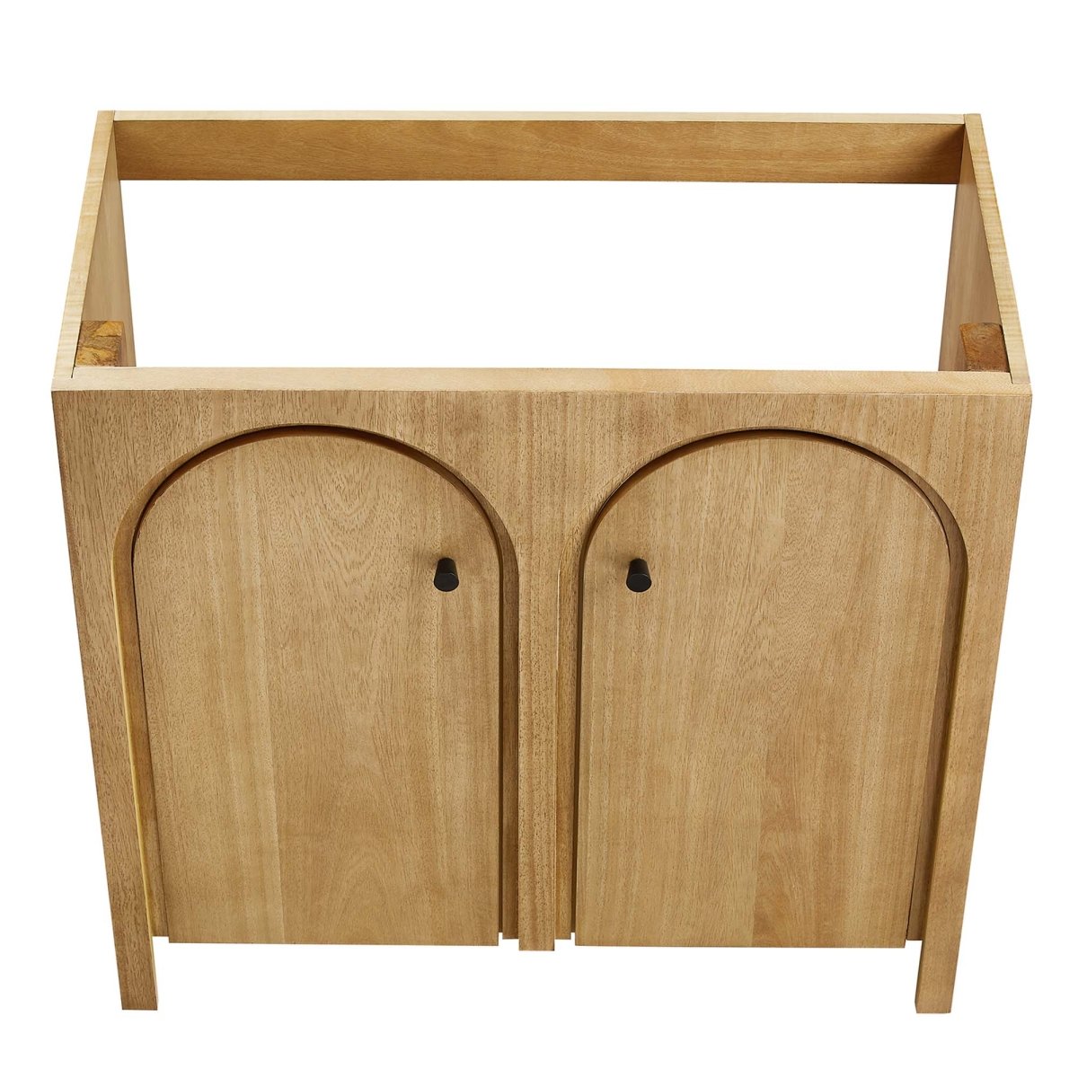 36" Oak Bathroom Vanity Cabinet – MDF and Mango Wood Veneer - Bathroom Fixtures - Alpine Outlets