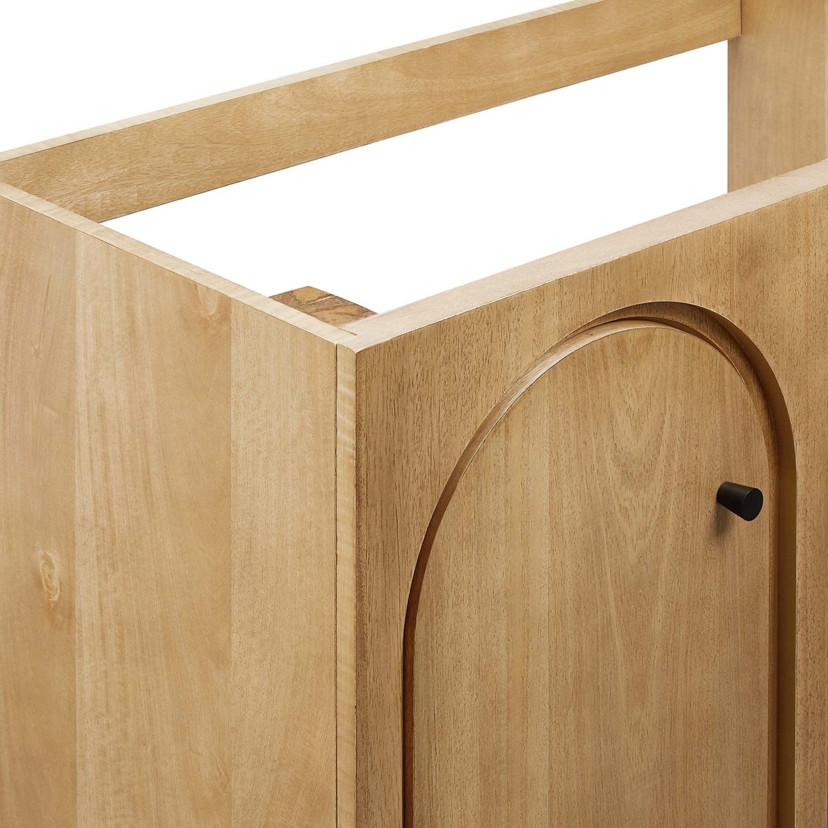 36" Oak Bathroom Vanity Cabinet – MDF and Mango Wood Veneer - Bathroom Fixtures - Alpine Outlets