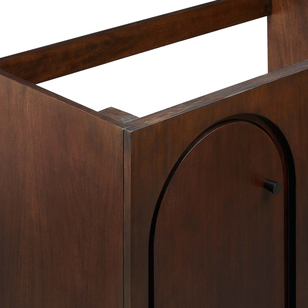 36" Walnut Bathroom Vanity Cabinet – MDF and Mango Wood Veneer - Bathroom Fixtures - Alpine Outlets