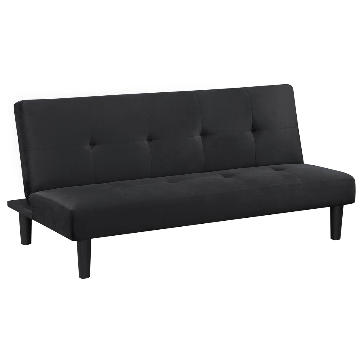 Stanford Upholstered Tufted Convertible Sofa Bed - Black