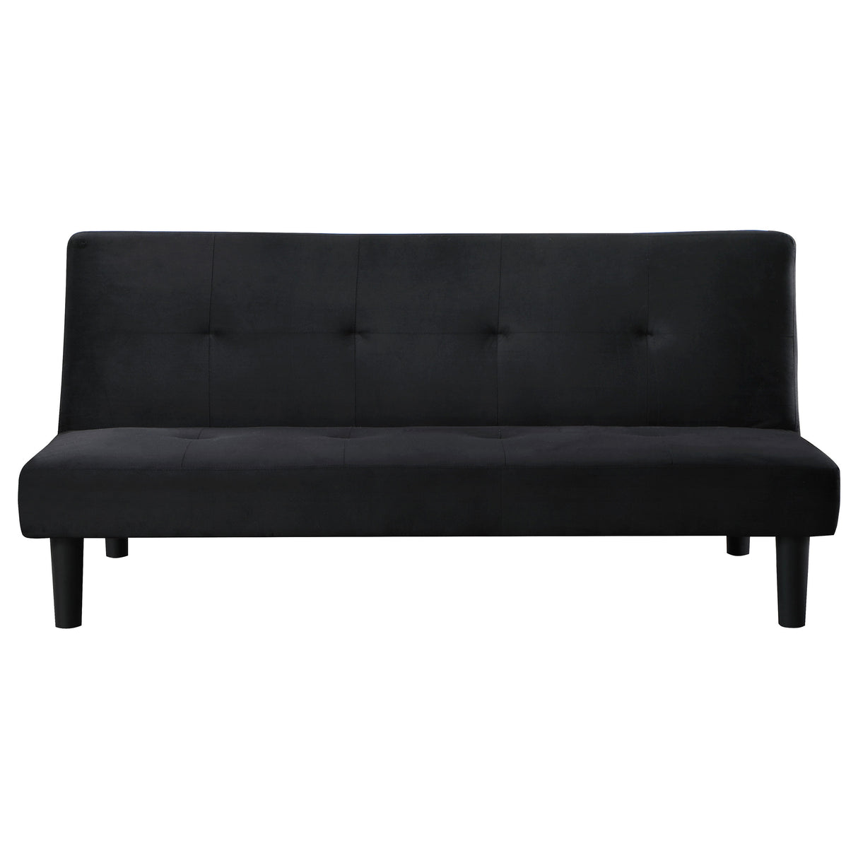 Stanford Upholstered Tufted Convertible Sofa Bed - Black