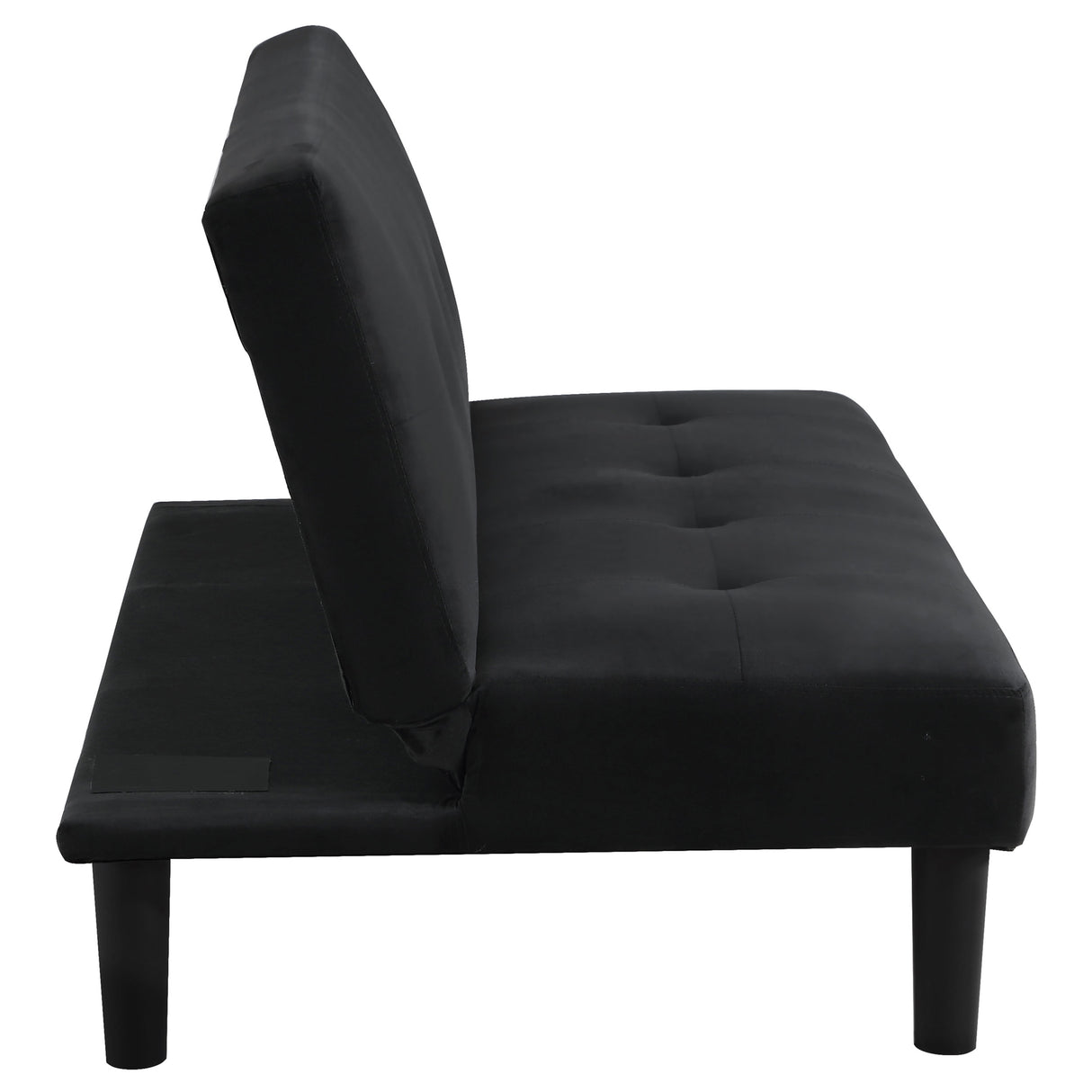 Stanford Upholstered Tufted Convertible Sofa Bed - Black