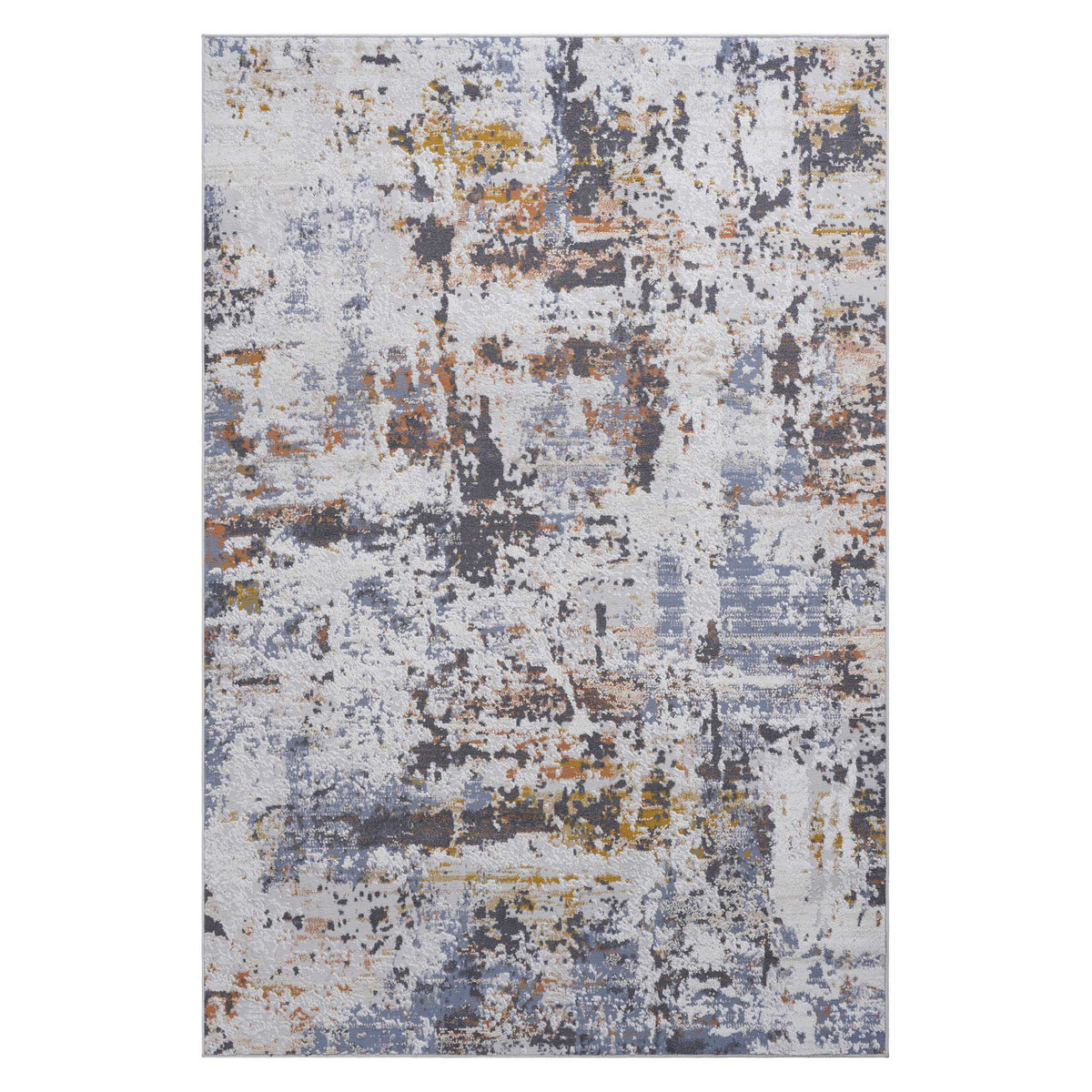 Payas - 8' X 10' Abstract Area Rug - Ivory / Navy