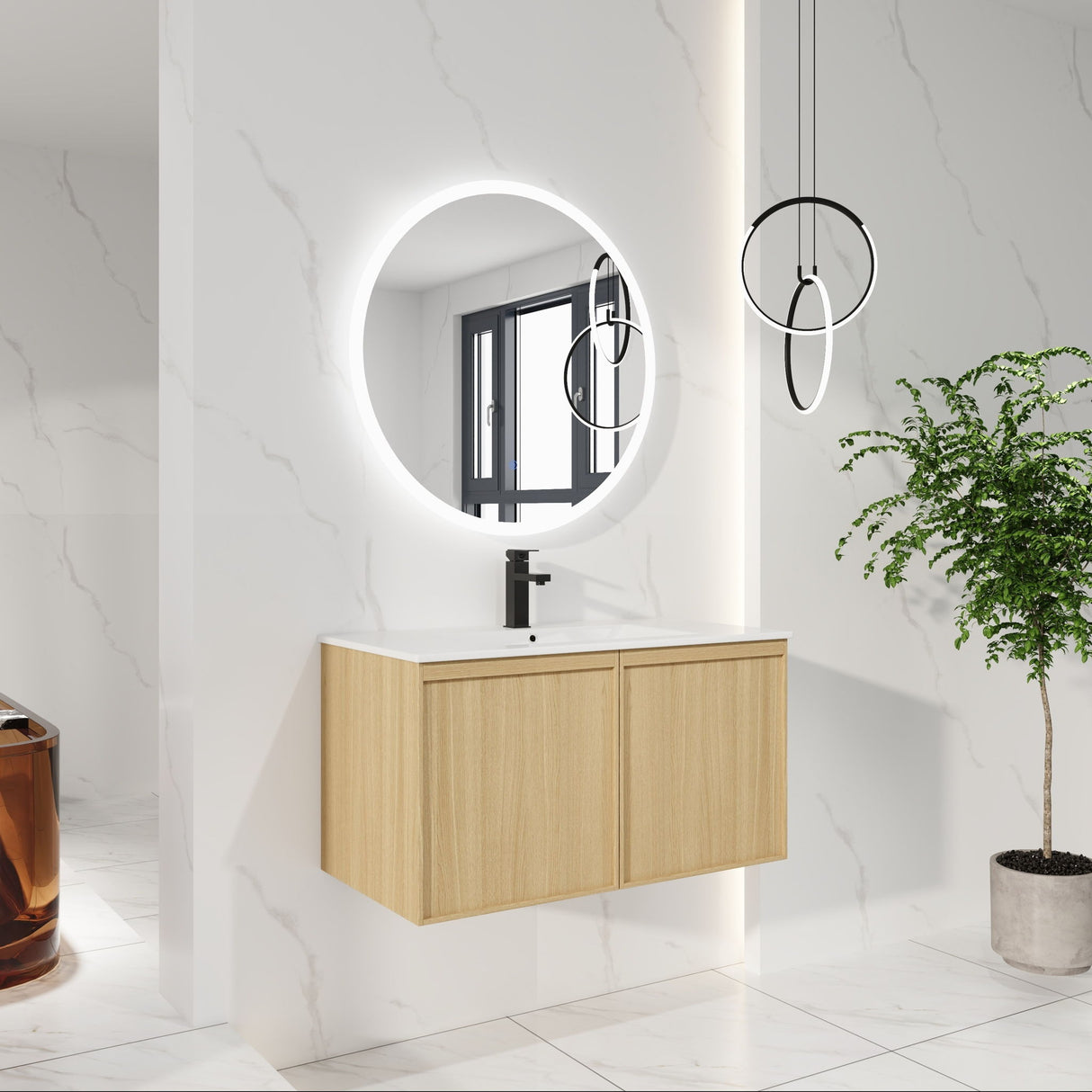 Floating Bathroom Vanity With Sink Combo