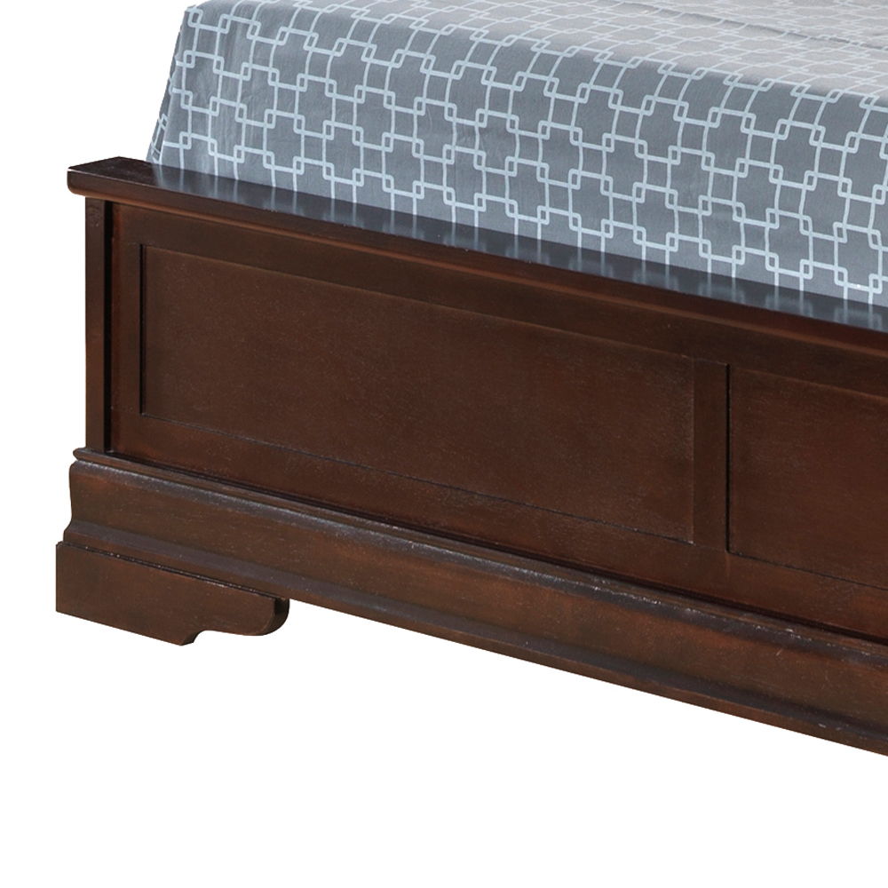 Sleigh Bed With Low Footboard