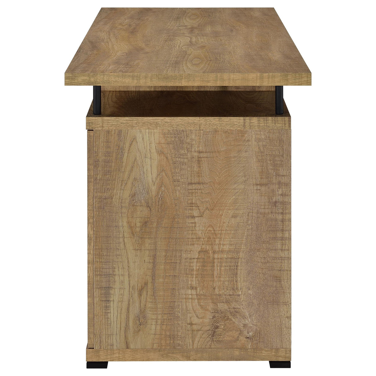 Swan - 2 Drawer Computer Desk - Mango Color