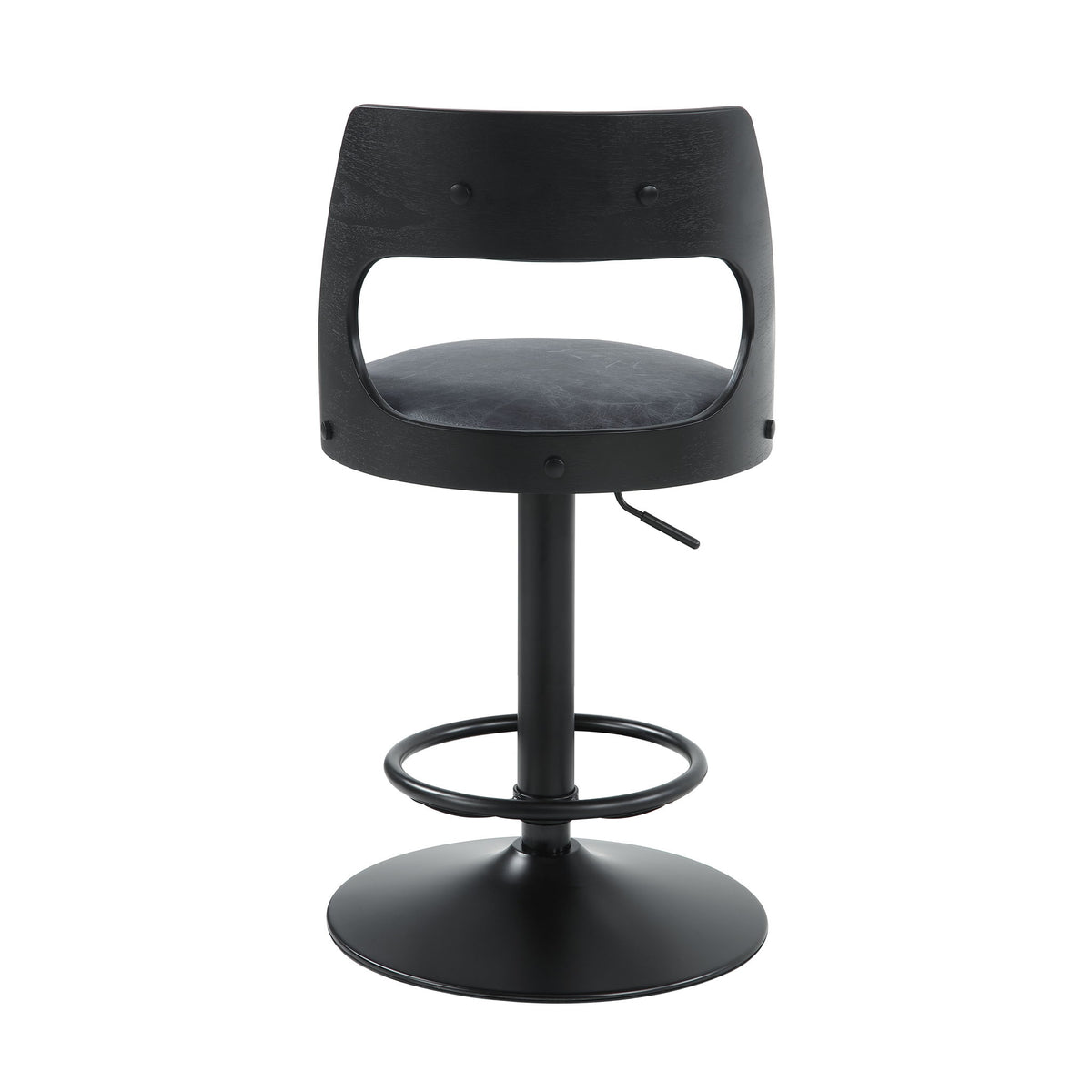 Sabi - Adjustable Stool With Swivel - Dark Brown